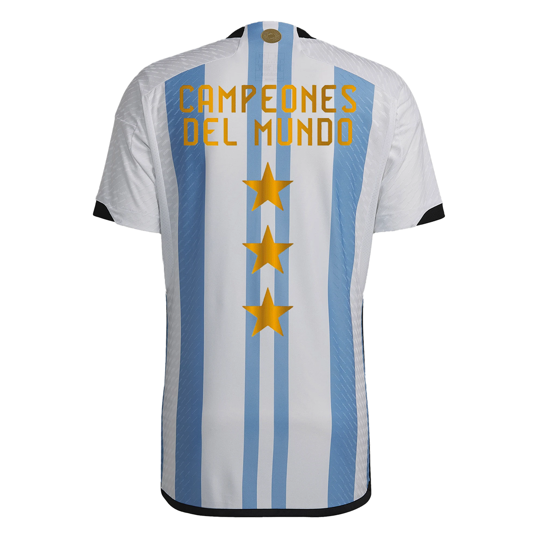 MESSI #10 Argentina Soccer Jersey Three Stars Jersey Champion