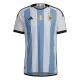Argentina Soccer Jersey Three Stars Jersey Champion Edition Home Player Version Custom World Cup Jersey 2022 - bestsoccerstore