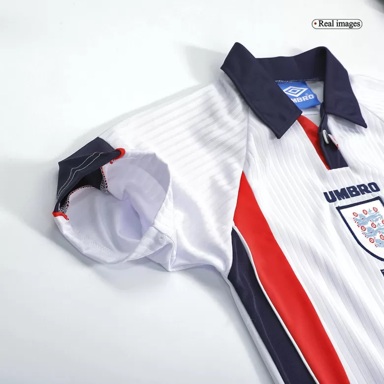 Kid's England Jersey Custom Home Soccer Soccer Kits 1998 - bestsoccerstore