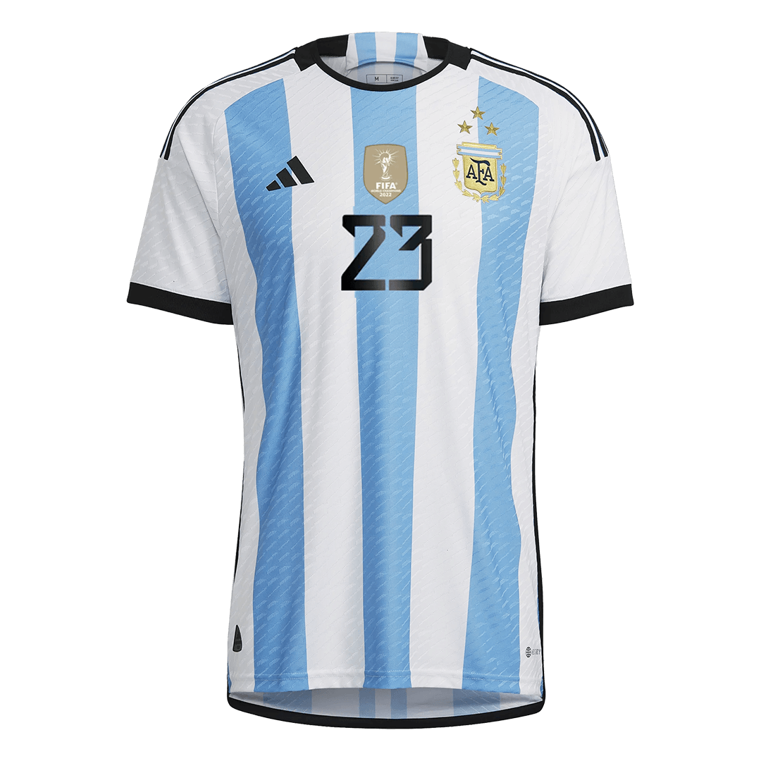 Argentina Match Shirt Qualifer Qatar 2022 # 23 Dibu Martinez