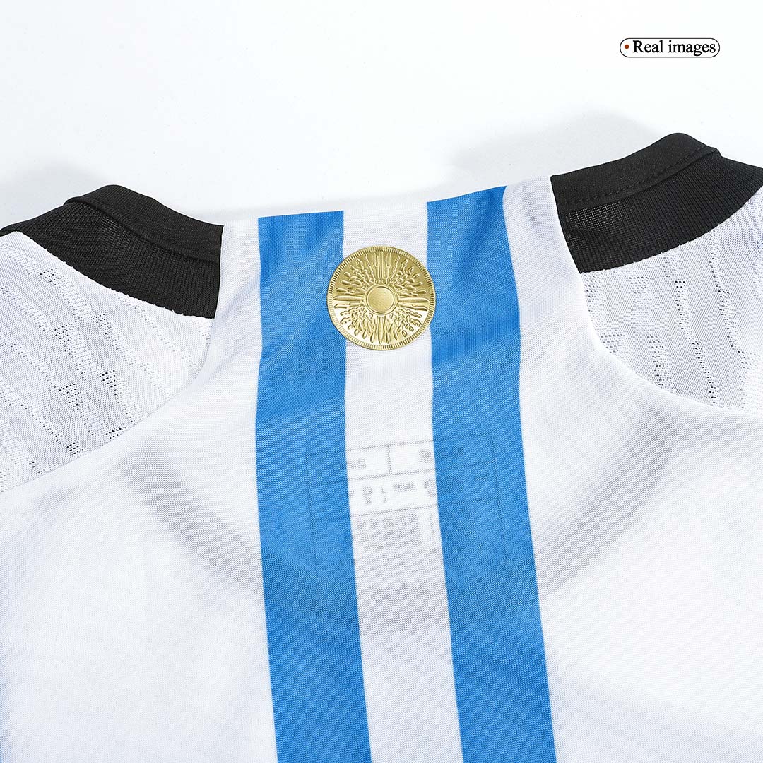 Argentina Soccer Jersey Three Stars Jersey Champion Edition Home Custom  World Cup Jersey 2022