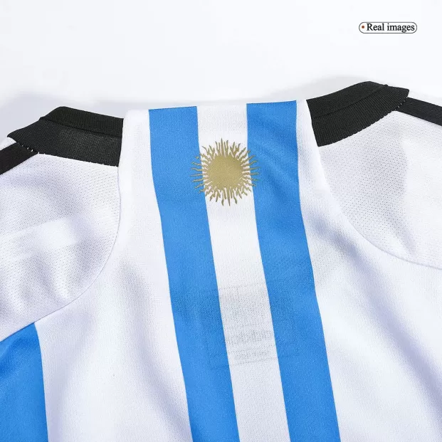 Three Star Argentina World Cup Home Player Version Jersey MESSI 10 –  Footbalshop