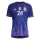 E. FERNANDEZ #24 Argentina Soccer Jersey Three Stars Jersey Champion Edition Away Custom World Cup Jersey 2022 - bestsoccerstore