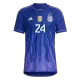 Argentina Jersey E. FERNANDEZ #24 Custom Away Soccer Jersey 2022 - bestsoccerstore