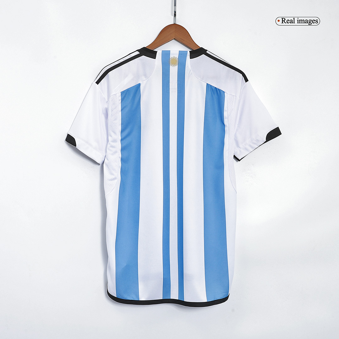 Top-selling Item] Argentina Champions Three Stars Lionel Messi 10 Youth  Home 3D Unisex Jersey