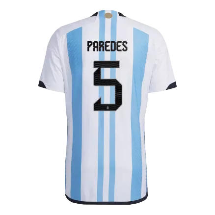 Argentina Jersey PAREDES #5 Custom Home Soccer Jersey 2022 - bestsoccerstore