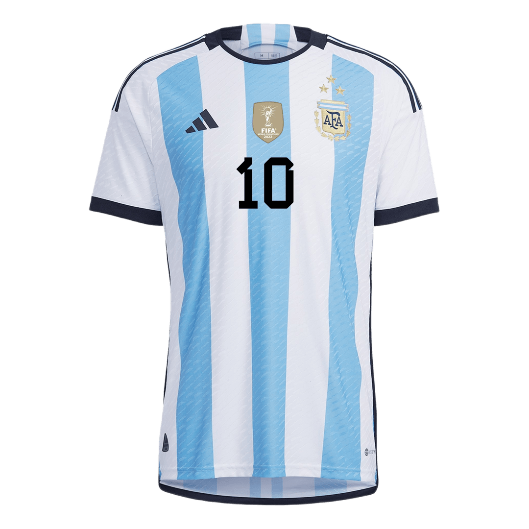 New MESSI #10 Argentina Home World Cup 2022 Champion Authentic Jersey