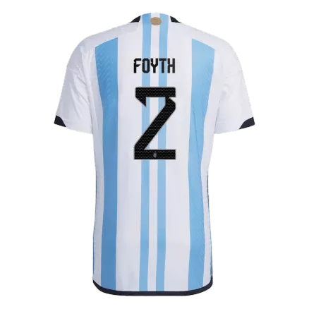 Argentina Jersey FOYTH #2 Custom Home Soccer Jersey 2022 - bestsoccerstore