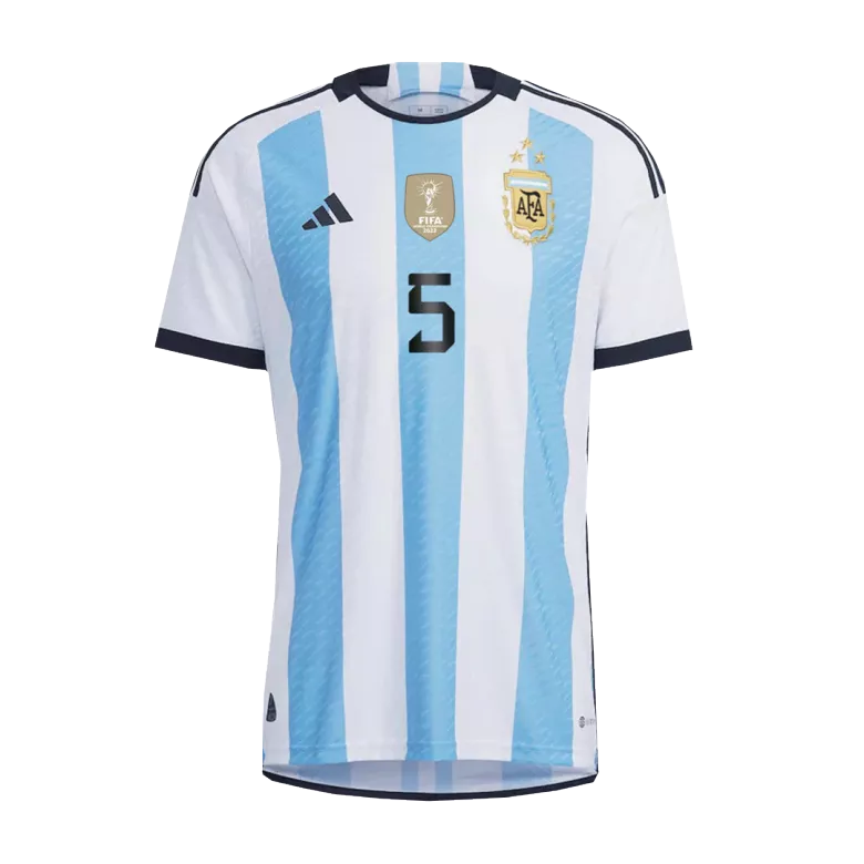 Authentic PAREDES #5 Soccer Jersey Argentina Home Shirt 2022 - bestsoccerstore