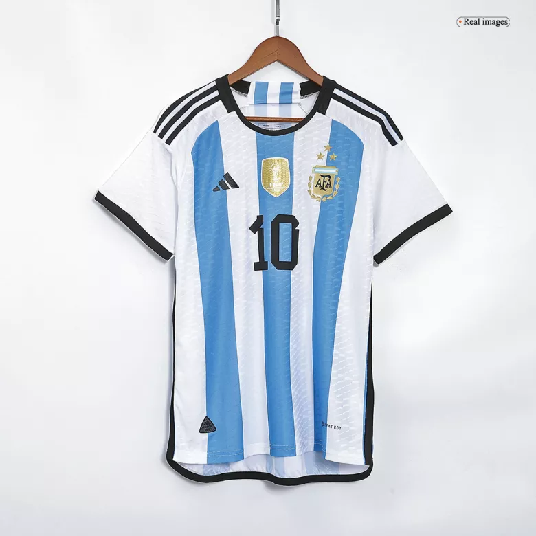 Argentina Jersey MESSI #10 Home Soccer Jersey 2022 Champion Edition - bestsoccerstore