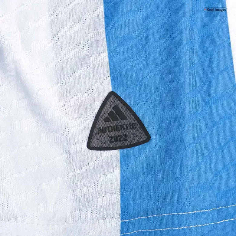 Argentina Soccer Jersey Champions 3 StarsHome Player Version World Cup Jersey 2022 - bestsoccerstore