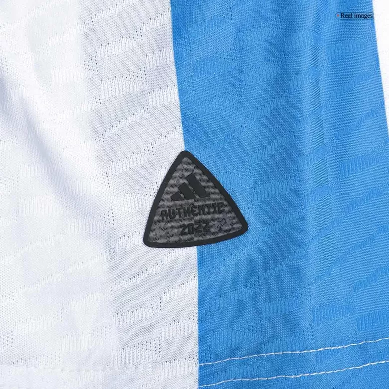 Argentina Soccer Jersey Champions 3 StarsHome Player Version World Cup Jersey 2022 - bestsoccerstore