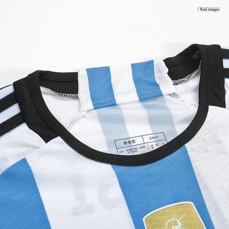 Argentina Jersey MESSI #10 Home Soccer Jersey 2022 Champion Edition - bestsoccerstore