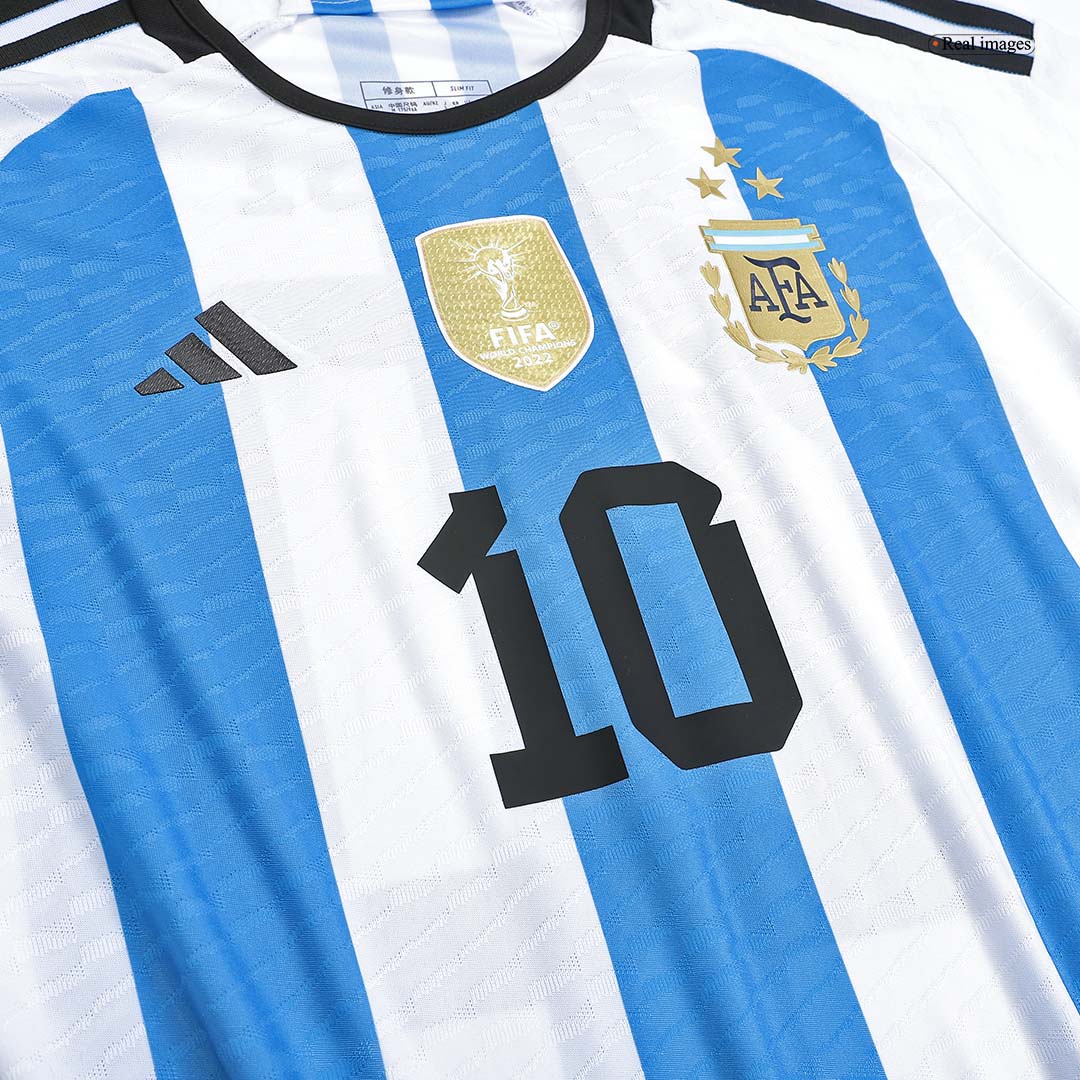 Argentina Jersey Messi #10 Custom Away Soccer Jersey 2022