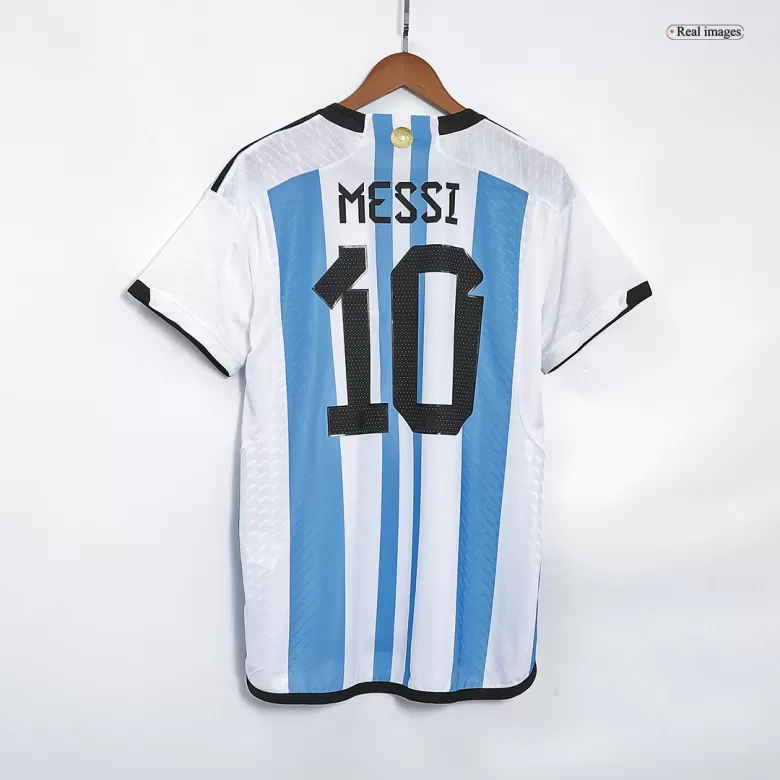 Argentina Jersey MESSI #10 Home Soccer Jersey 2022 Champion Edition - bestsoccerstore