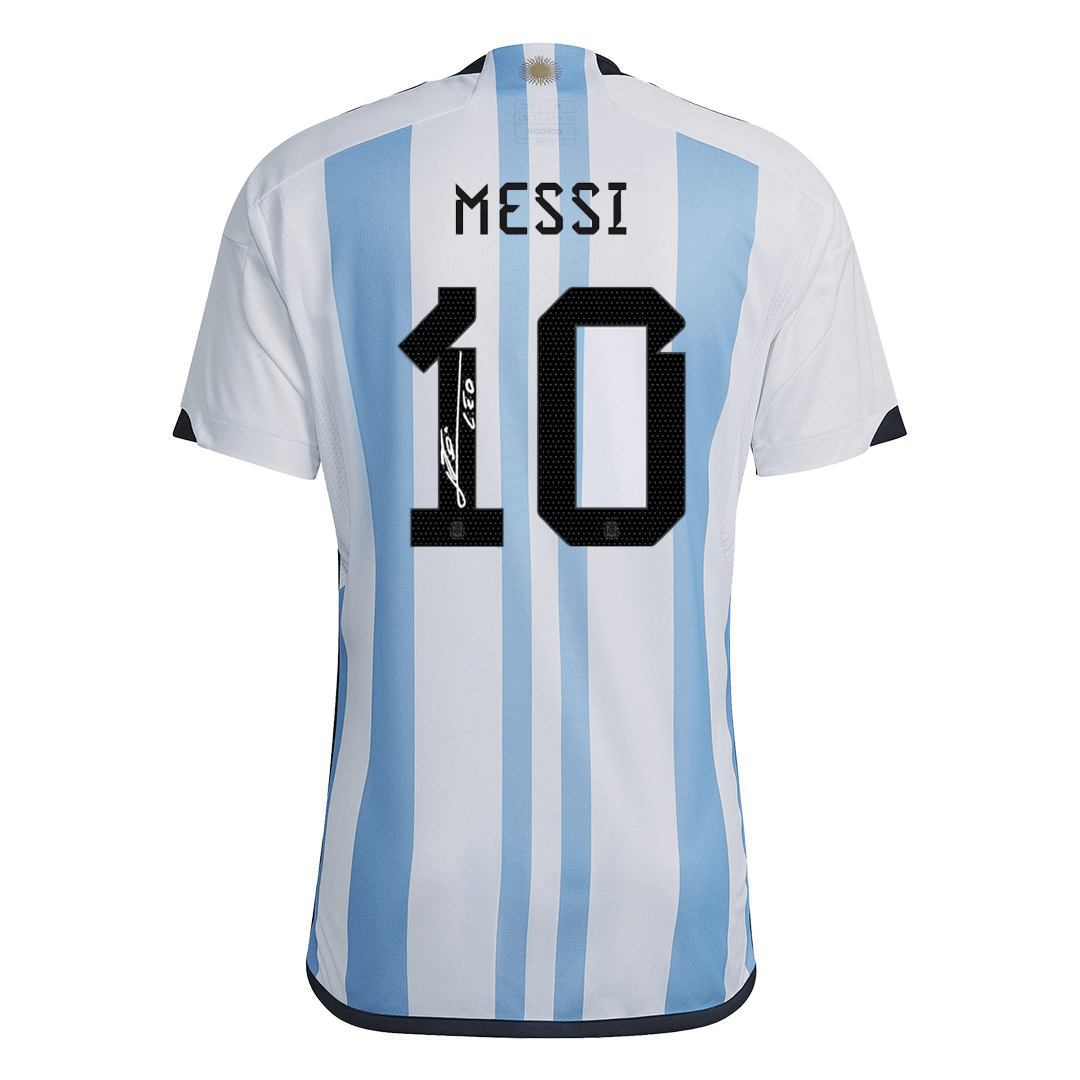 Player Version 3 Stars 2022 Argentina MESSI #10 Home Jersey With World Cup  Champion Patches - Kitsociety