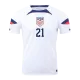 USA Jersey Custom WEAH #21 Soccer Jersey Home 2022 - bestsoccerstore