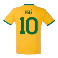 Retro PELÉ #10 1970 Brazil Home Soccer Jersey - bestsoccerstore