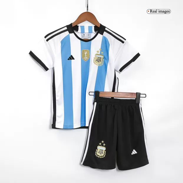 Kid's Argentina Jersey Custom Home Soccer Soccer Kits 2022