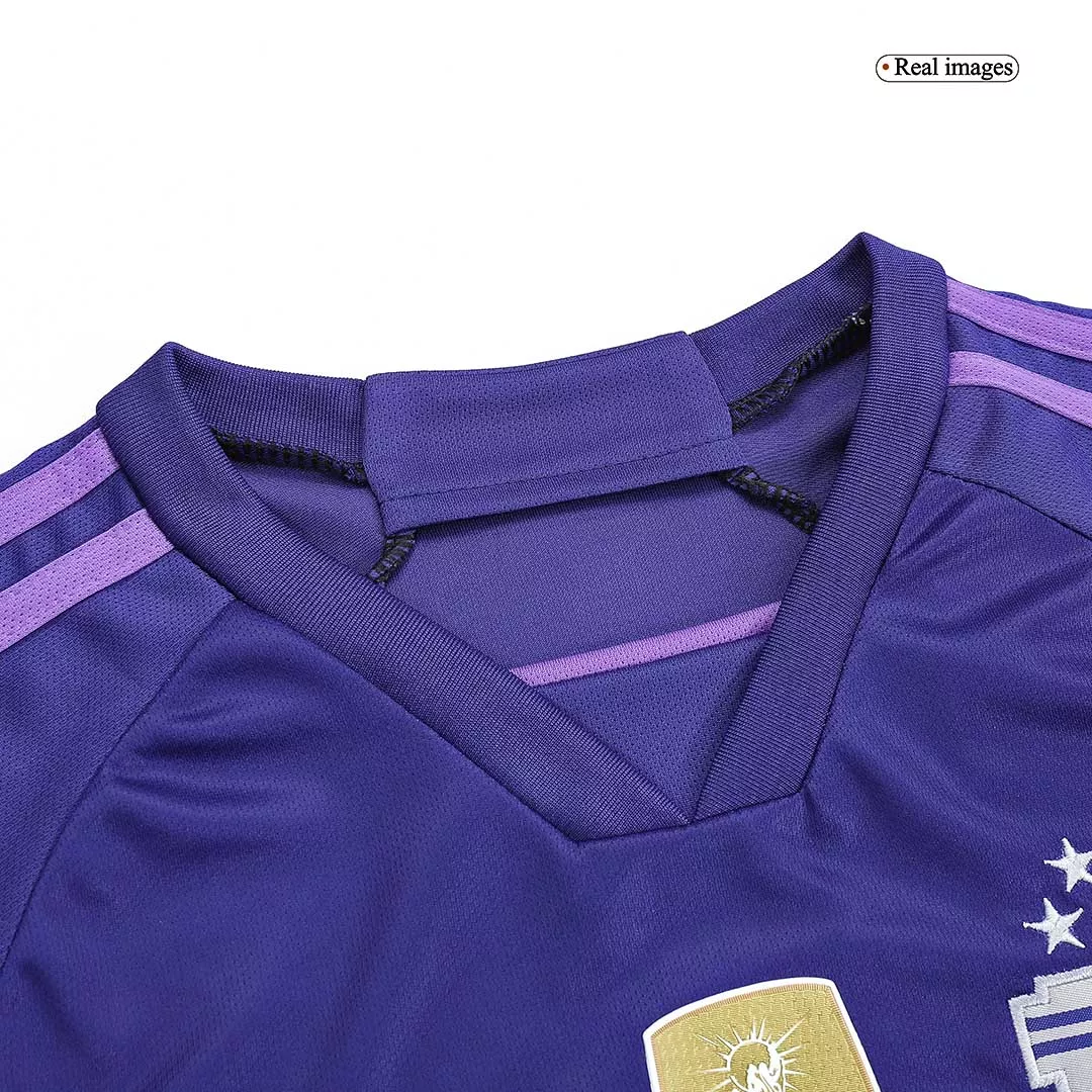 Argentina Soccer Jersey Three Stars Jersey Champion Edition Away World Cup Jersey 2022 - bestsoccerstore