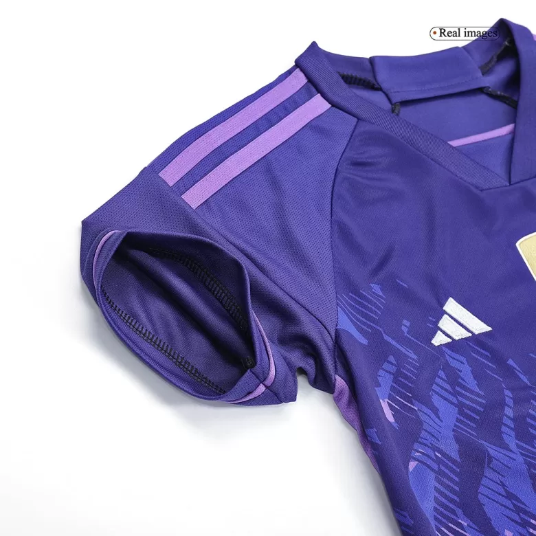Kid's Argentina Jersey Custom Away Soccer Soccer Kits 2022 - bestsoccerstore