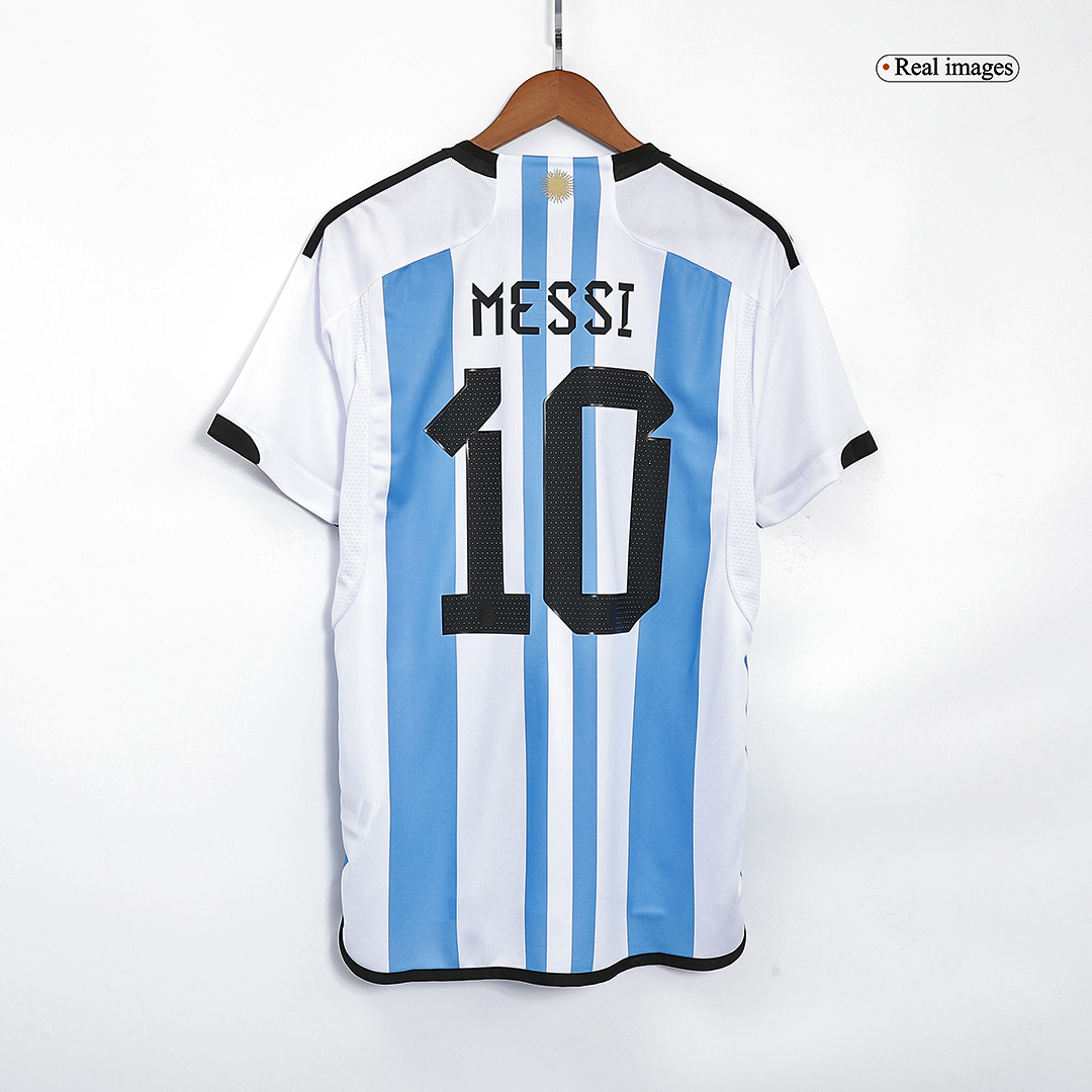 Messi Argentina Soccer Uniform Champions Three Stars Purple for Kid's –  Soccer Crack