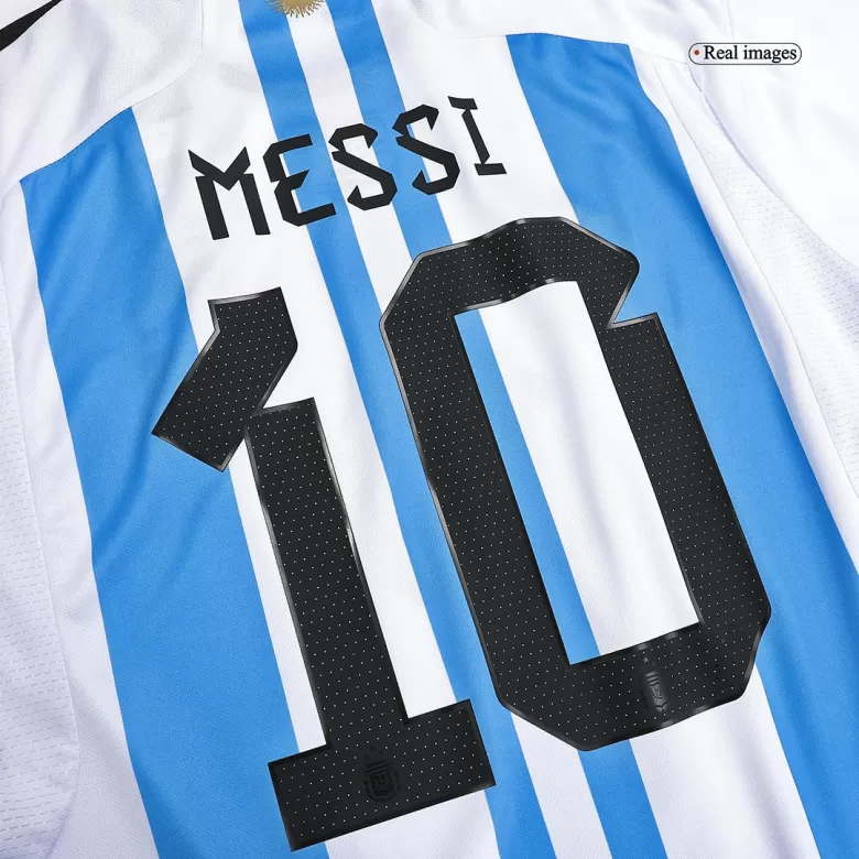 MESSI #10 Argentina Soccer Jersey Three Stars Jersey Champion