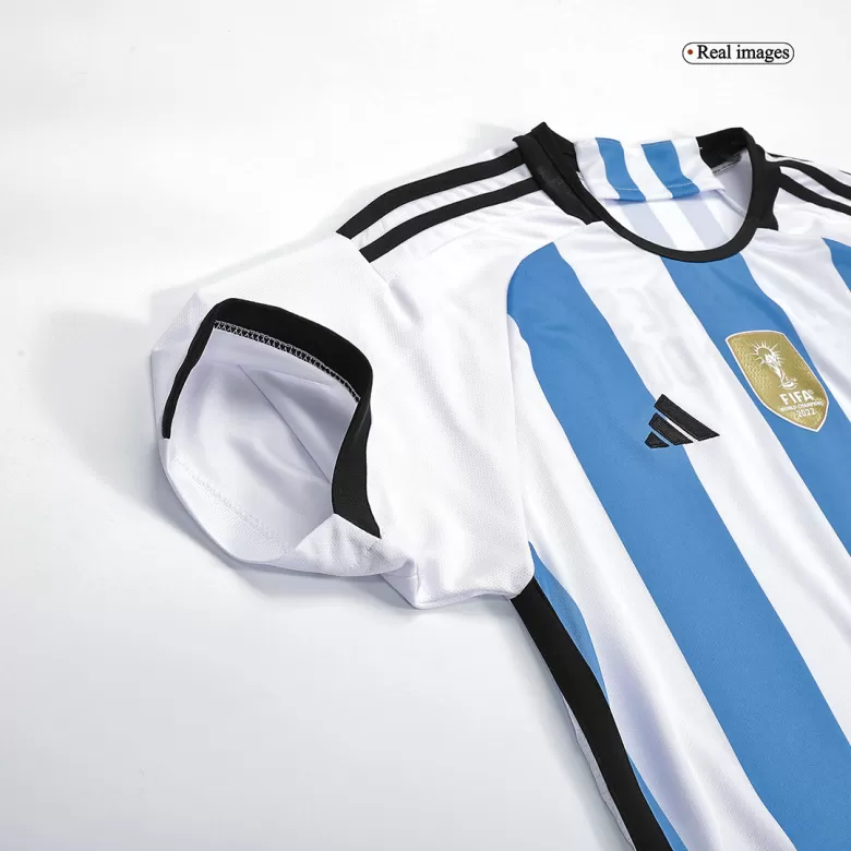 Argentina Soccer Jersey Three Stars Jersey Champion Edition Away