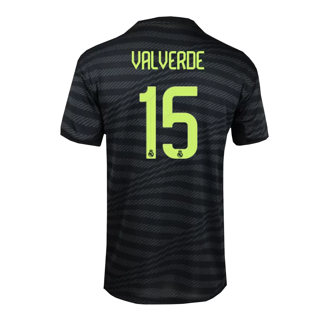 Real Madrid Jersey Custom VALVERDE #15 Soccer Jersey Third Away 2022/23 - bestsoccerstore