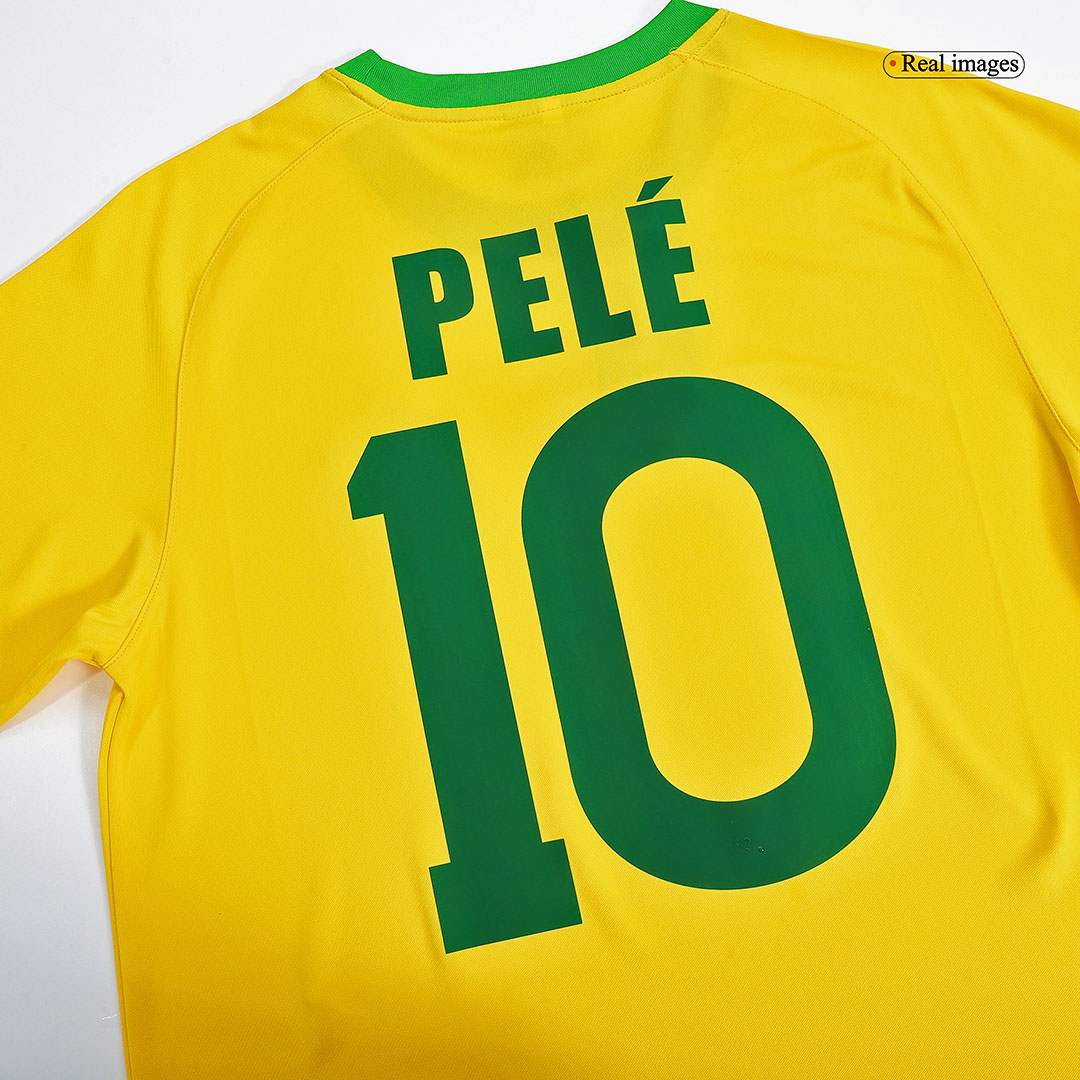 Nike Brazil Pele 10 Home Jersey 2020-2021 (Fan Style Printing)