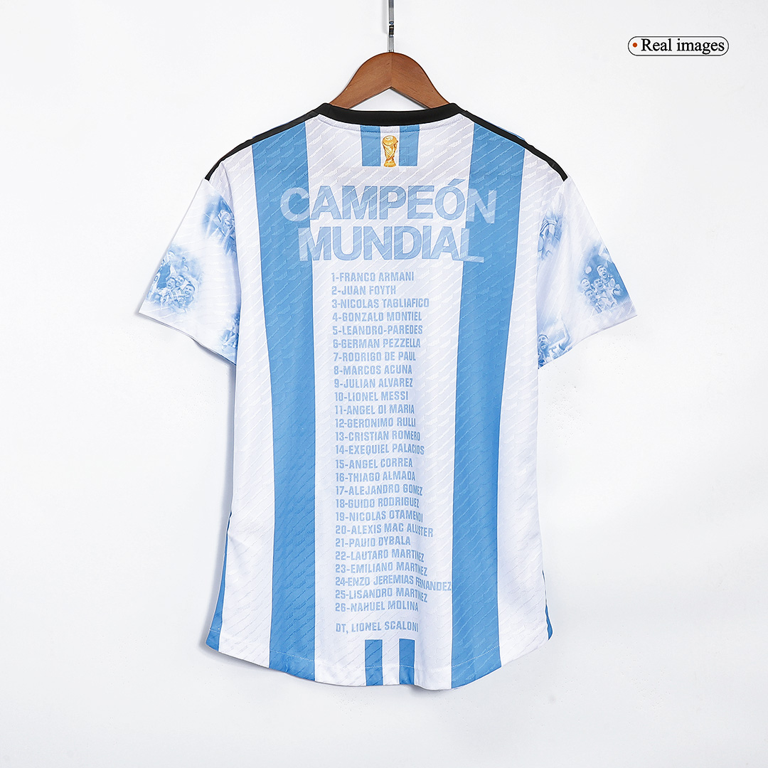 Argentina Soccer Jersey Three Stars Jersey Champion Edition Away