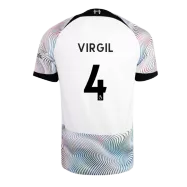 Liverpool Jersey VIRGIL #4 Custom Away Soccer Jersey 2022/23 - bestsoccerstore