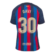 Barcelona Jersey GAVI #30 Custom Home Soccer Jersey 2022/23 - bestsoccerstore