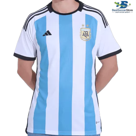 Argentina Jersey Custom Home Soccer Jersey 2022 - bestsoccerstore