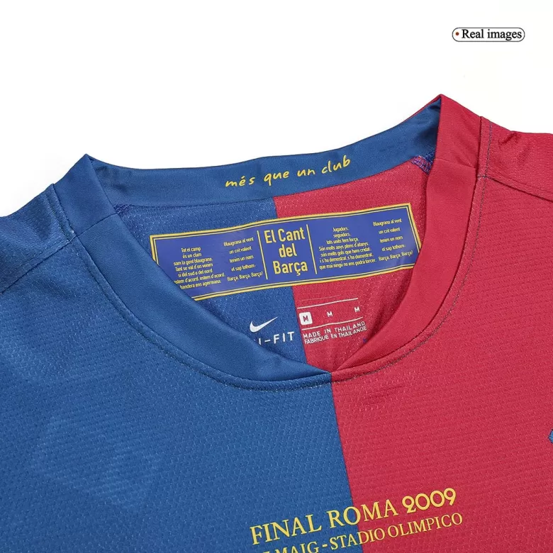Barcelona Retro Jersey Home Long Sleeve Soccer Shirt 2008/09 - UCL - bestsoccerstore