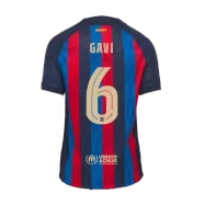 Barcelona Jersey Custom GAVI #6 Soccer Jersey Home 2022/23 - UCL - bestsoccerstore