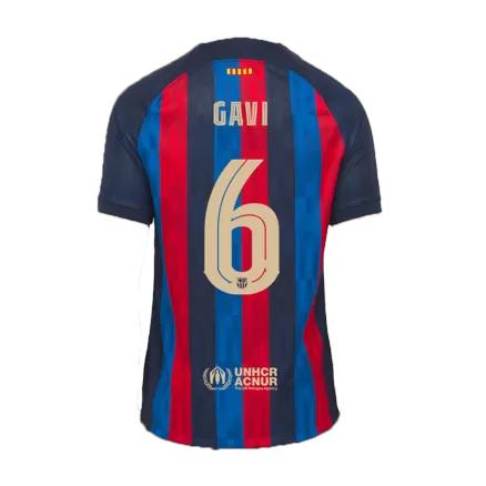 Barcelona Jersey Custom GAVI #6 Soccer Jersey Home 2022/23 - bestsoccerstore