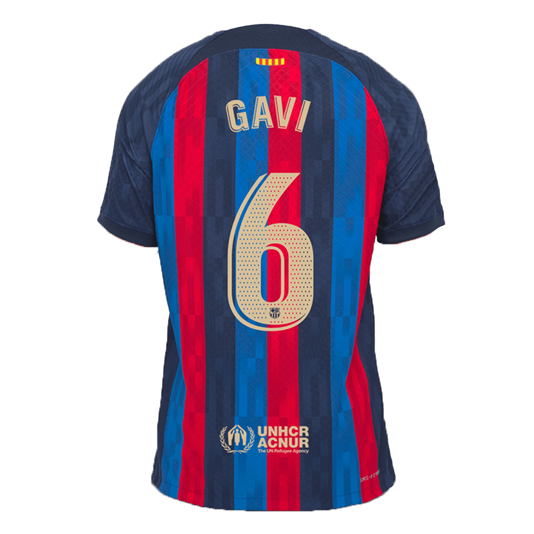 Barcelona Jersey GAVI #6 Custom Home Soccer Jersey 2022/23