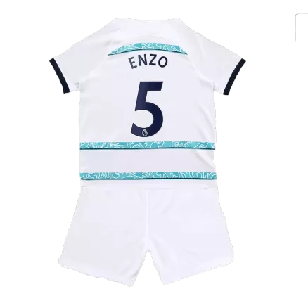 Kid's Chelsea Jersey ENZO #5 Custom Away Soccer Soccer Kits 2022/23 - bestsoccerstore