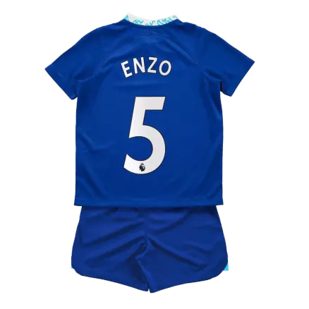 Kid's Chelsea Jersey ENZO #5 Custom Home Soccer Soccer Kits 2022/23 - bestsoccerstore