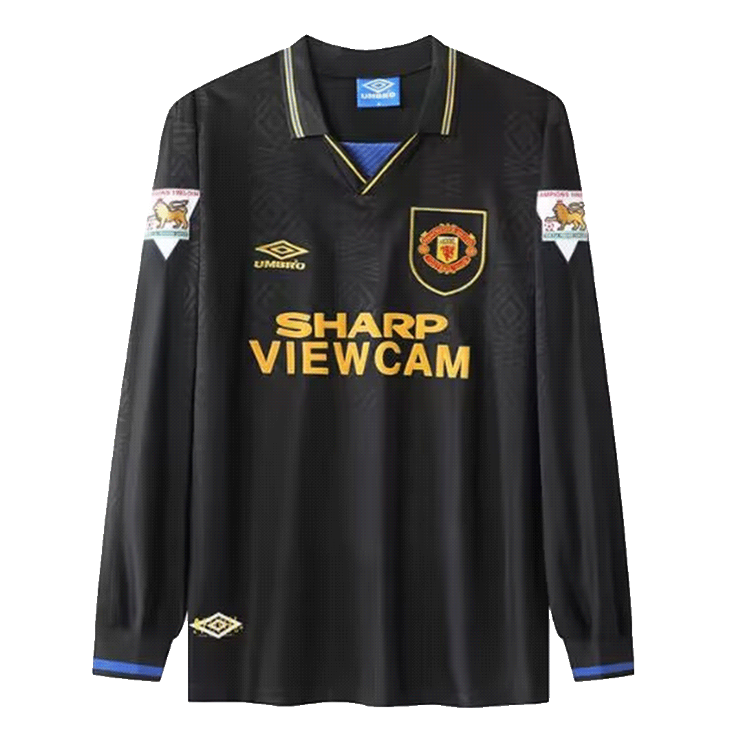 MANCHESTER UNITED 1993 1995 AWAY FOOTBALL SHIRT SOCCER JERSEY UMBRO #7  CANTONA