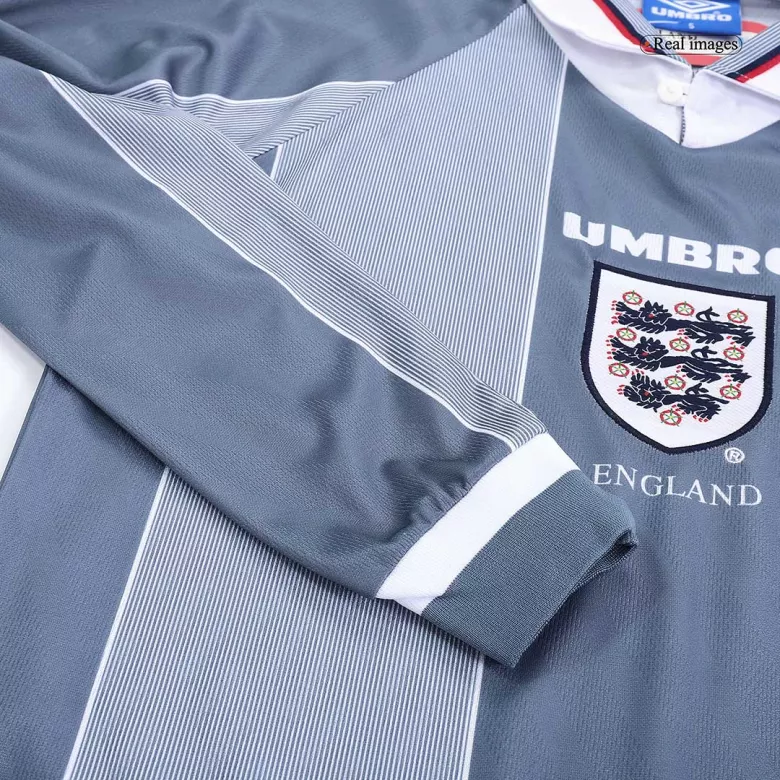 England Jersey Custom Away Soccer Jersey 1996 - bestsoccerstore