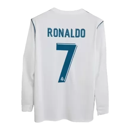 RONALDO #7 Real Madrid Retro Jersey Home Soccer Shirt 2017/18 - bestsoccerstore