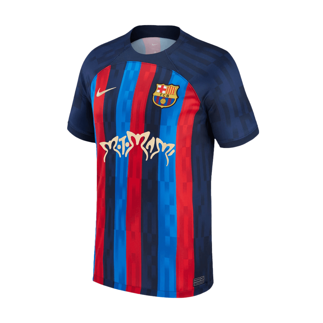 Vintage FC Barcelona Jersey Adult XL Black Blue #18 Futbol Soccer MLS Mens