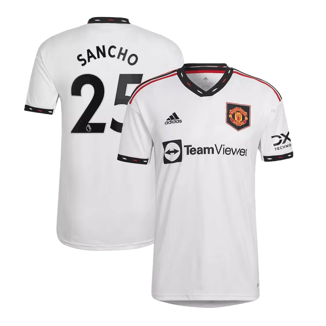 Manchester United Jersey Custom SANCHO #25 Soccer Jersey Away 2022/23 - bestsoccerstore