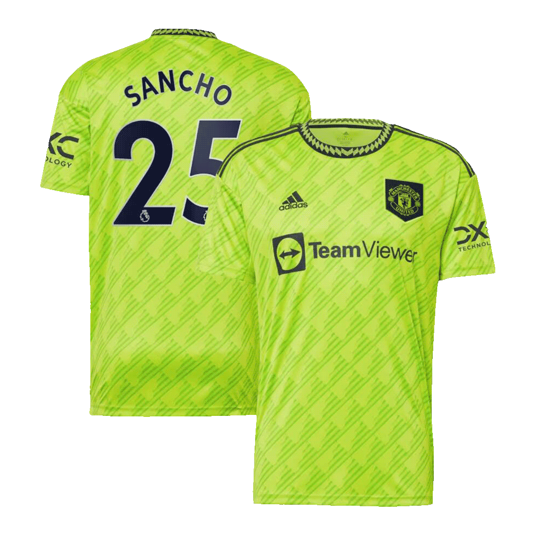 Manchester United Jersey Custom SANCHO #25 Soccer Jersey Away 2023/24