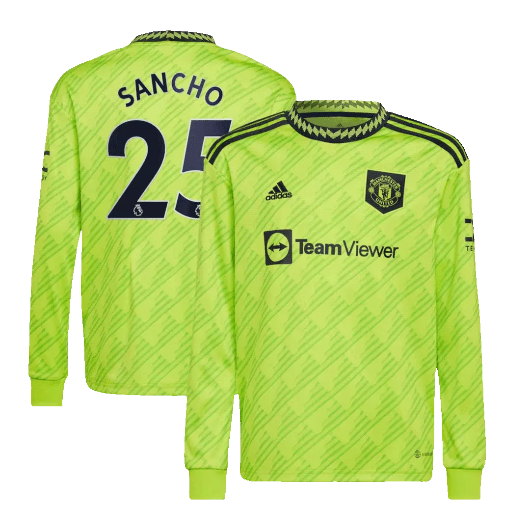 Manchester United Jersey SANCHO #25 Custom Third Away Soccer Jersey 2022/23 - bestsoccerstore
