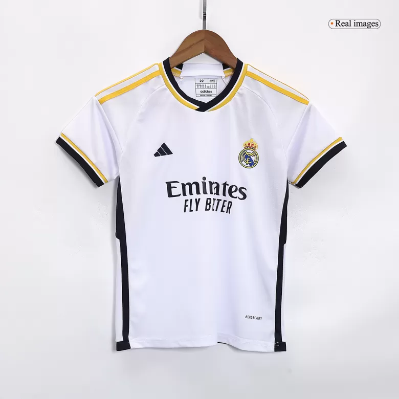 Kid's Real Madrid Jersey Custom Home Soccer Soccer Kits 2023/24 - bestsoccerstore