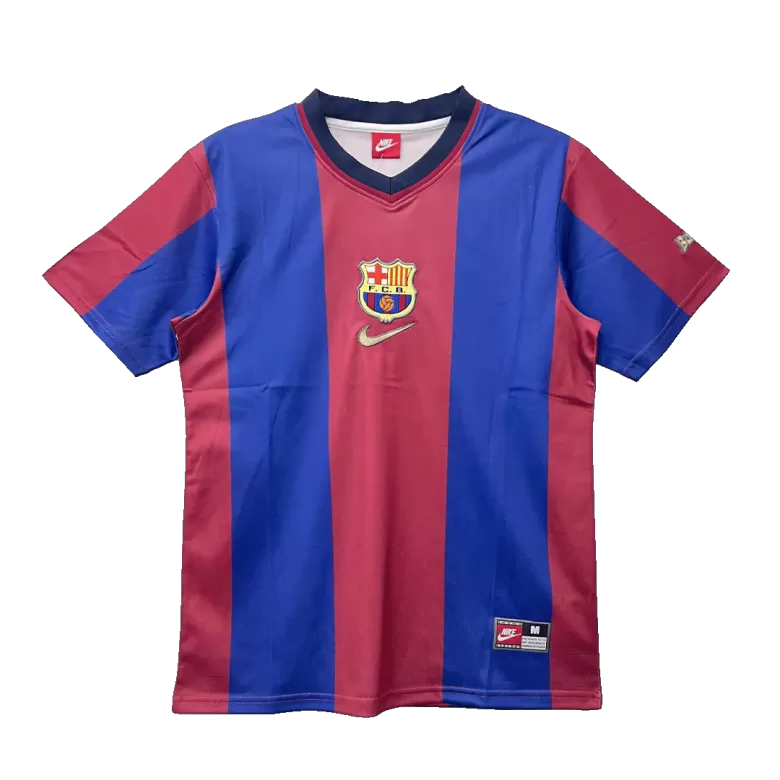 Barcelona Jersey Custom Home Soccer Retro Jersey 1998/99 - bestsoccerstore