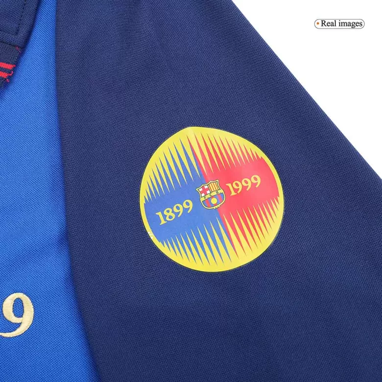 GUARDIOLA #4 Barcelona Retro Jersey Home Long Sleeve Soccer Shirt 1999/00 100th Anniversary - bestsoccerstore